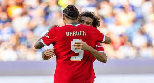هدف قاتل وتمريرتان حاسمتان.. صلاح يتألق في مباراة الأهداف الثمانية ضد فورث (فيديو)